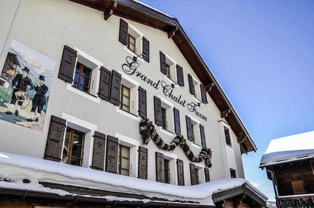 Hotel Le Grand Chalet Favre Saint-Luc Esterno foto